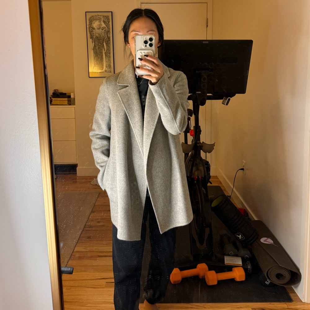 Theory Women's Open Front Coat In Double-Face Woo… - image 4